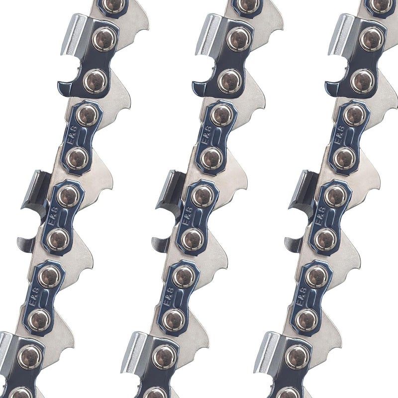 ES 3 Pack 18 Inch Chainsaw Chain .325" Pitch .063" Gauge 68 Drive Links Semi-Chisel Chain Saw Chains for Husqvarna, Poulan, Craftsman, Greenworks and More Chainsaw Brands - Image 2